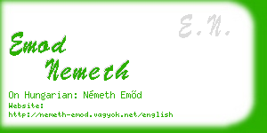 emod nemeth business card