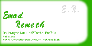 emod nemeth business card